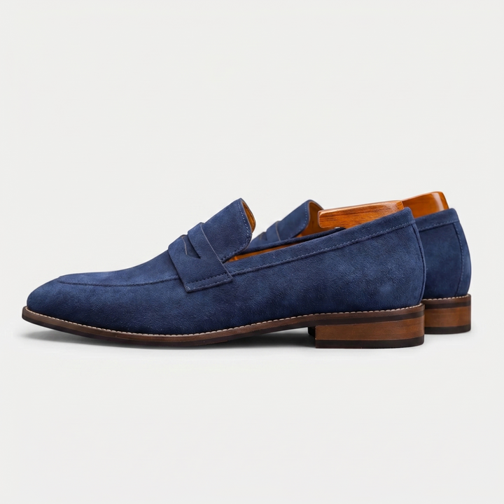 Well-crafted men's penny loafers. Durable slip-on dress shoes, offering classic style and long-lasting comfort.