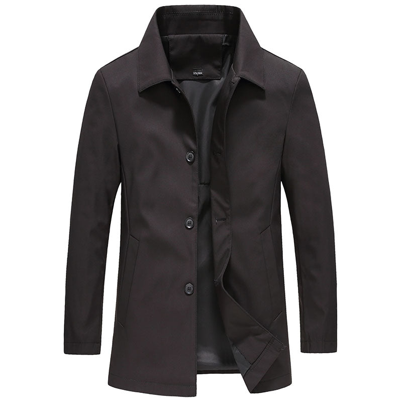 Men's classic button-down collared jacket in a versatile casual style. Perfect outerwear for spring & fall fashion.