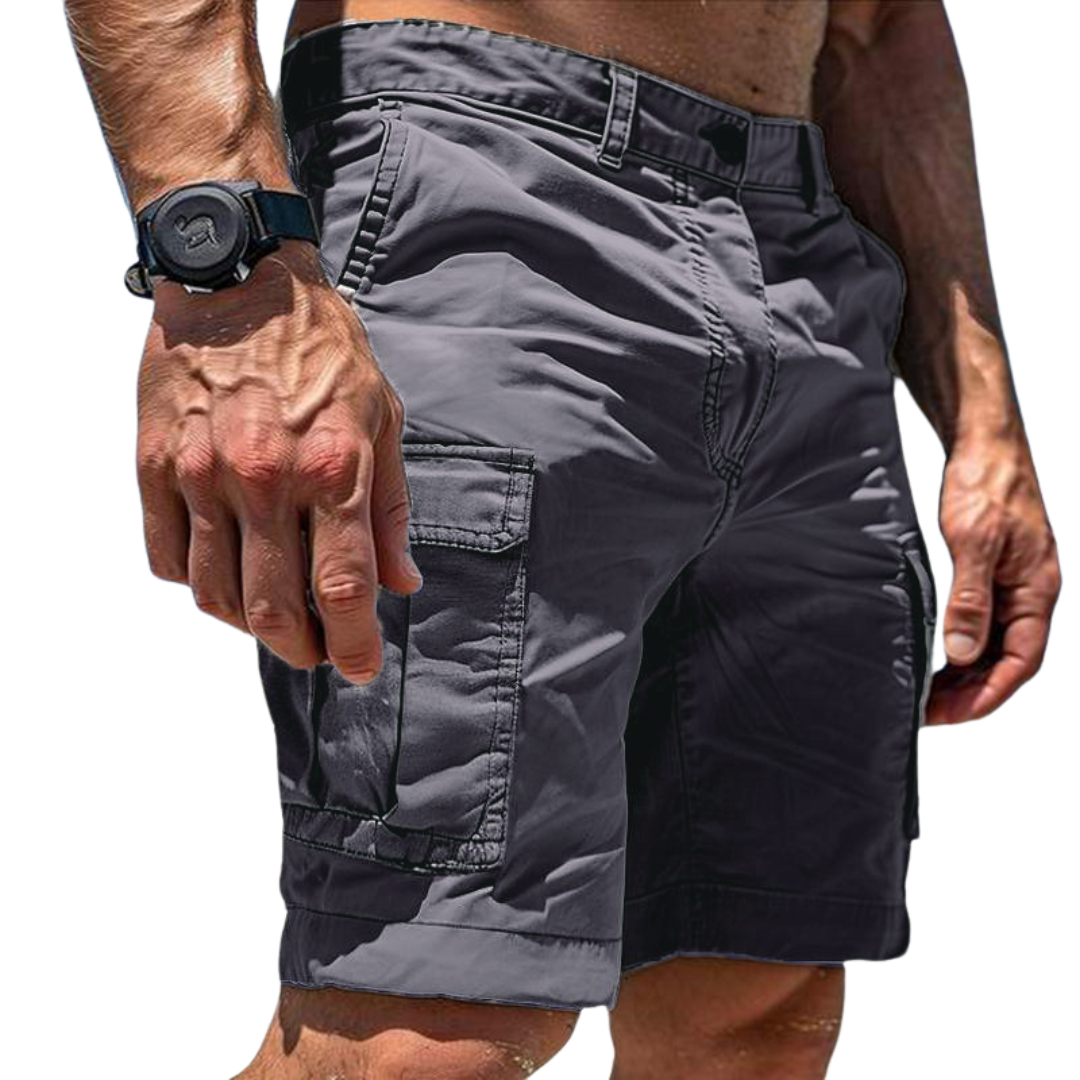 Men's classic cargo utility shorts in comfortable fabric, perfect for everyday wear and summer style.