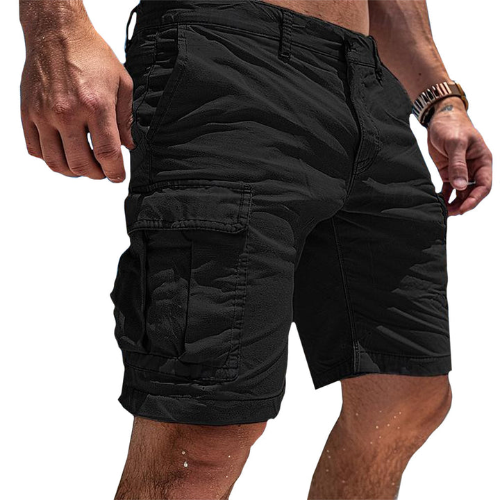 Men's classic utility cargo shorts, offering comfort & style for casual wear & outdoor activities.