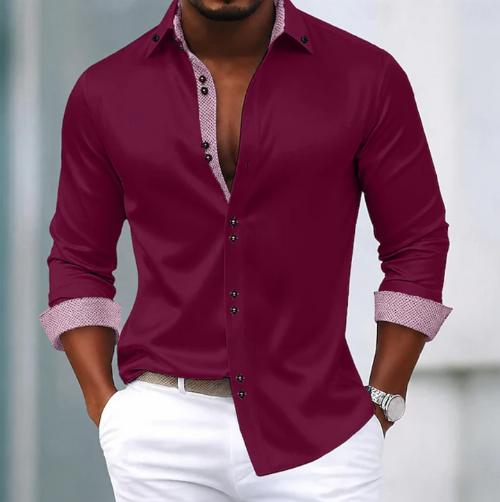 Comfortable men's classic collar shirt, an effortless everyday wear essential. Versatile for any occasion.