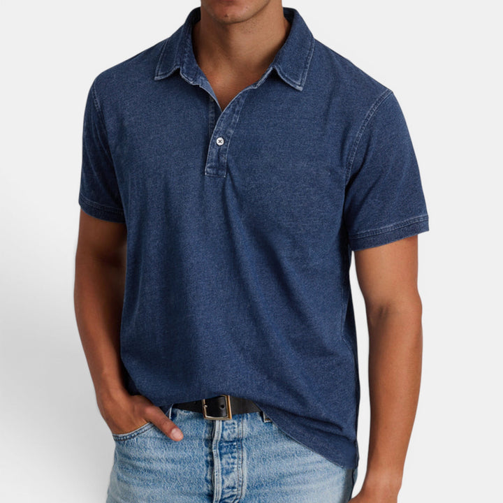 Versatile men's polo shirt, a comfortable classic top perfect for casual and daily outfits.