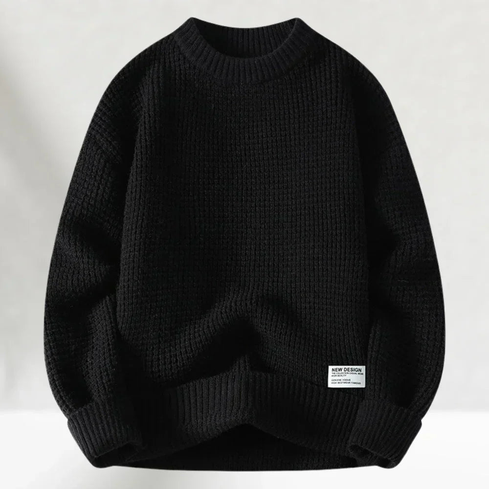 Men's classic crew neck pullover sweater. Comfortable, long sleeve knit perfect for fall and winter casual wear.
