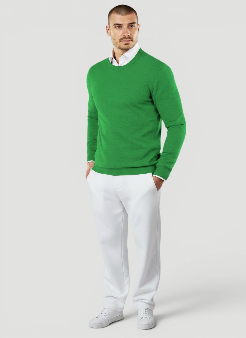Men's classic crew neck sweater for everyday casual wear. Regular fit pullover, comfortable & versatile.