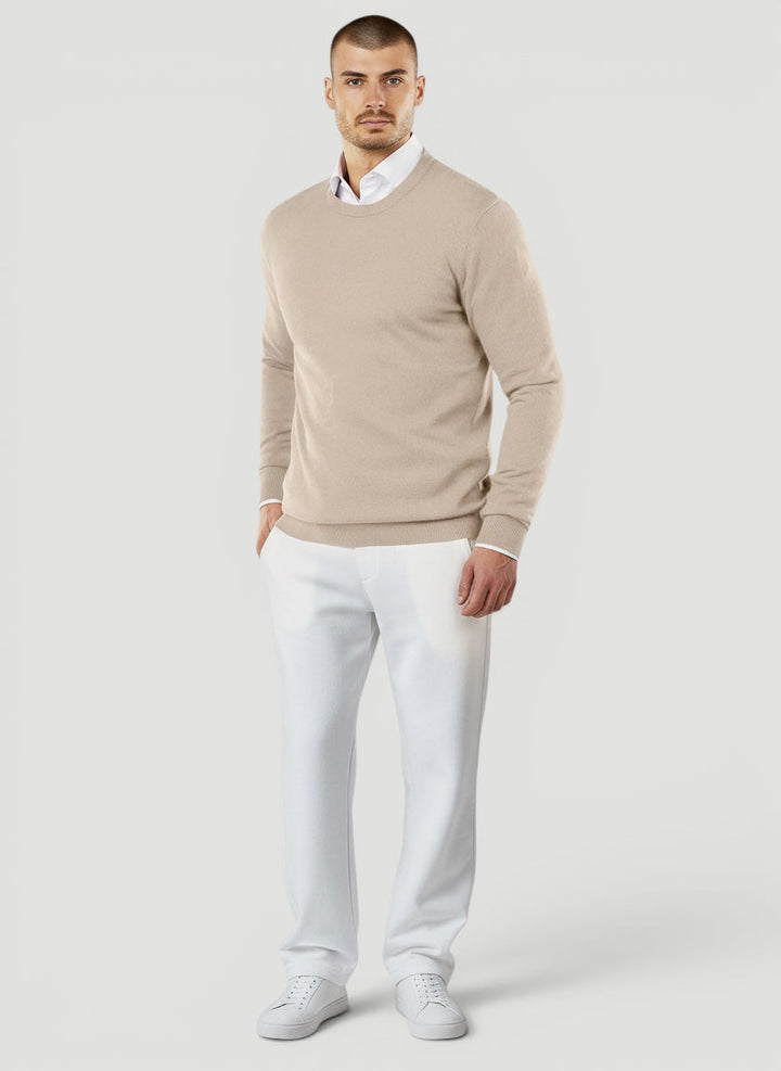 Everyday men's casual crew neck sweater. Comfortable & versatile pullover for various occasions. Men's fashion.