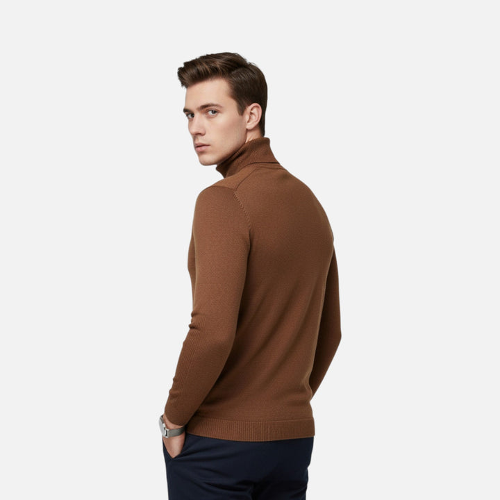 Soft feel men's crew neck sweater, classic knit design for ultimate comfort and seasonal wear.