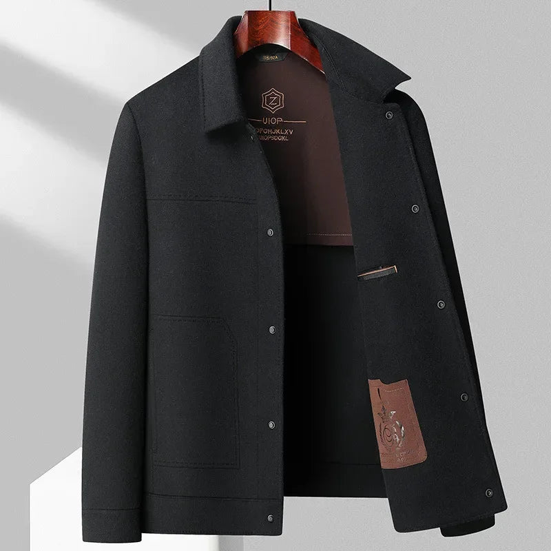 Timeless men's classic jacket. Elegant outerwear for formal or casual looks, a versatile layering piece.