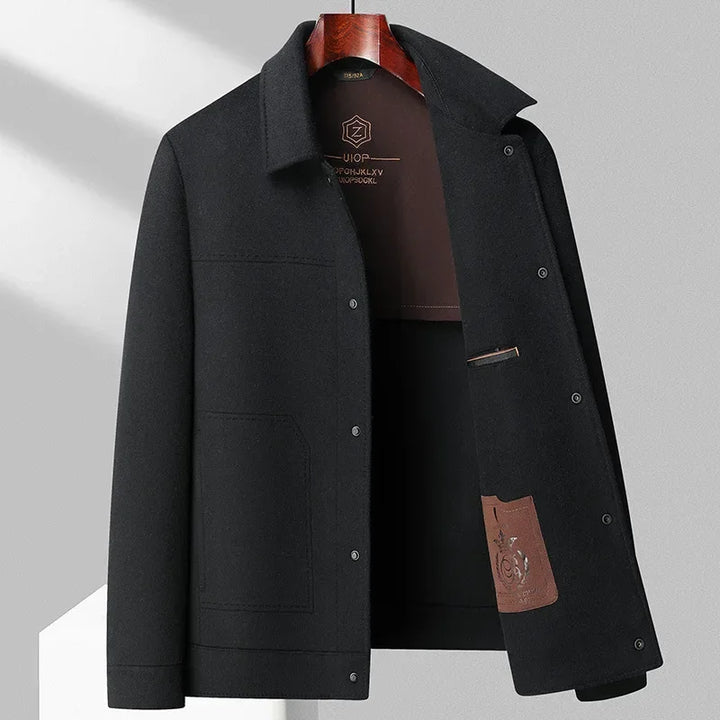 Timeless men's classic jacket. Elegant outerwear for formal or casual looks, a versatile layering piece.