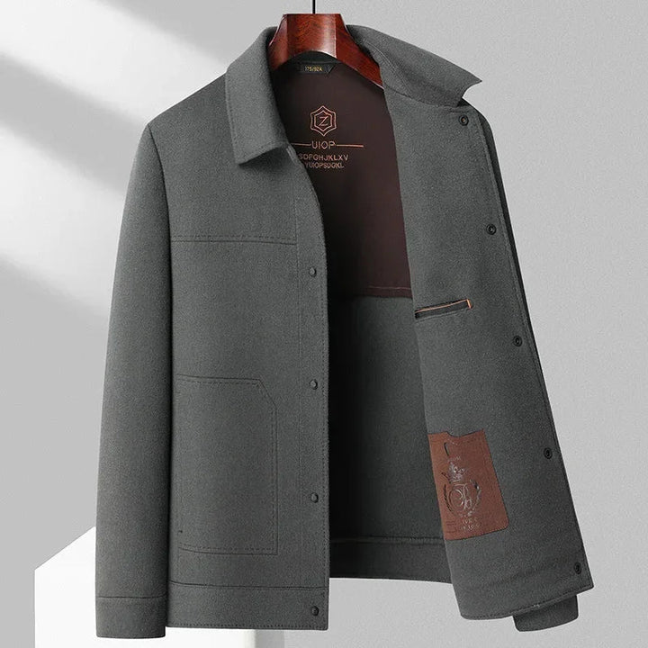 Stylish men's classic jacket with elegant design. Essential men's fashion layering piece for smart casual wear.