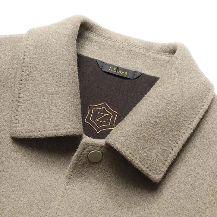 Classic men's jacket, a must-have elegant outerwear piece. Perfect for sophisticated & timeless men's fashion.