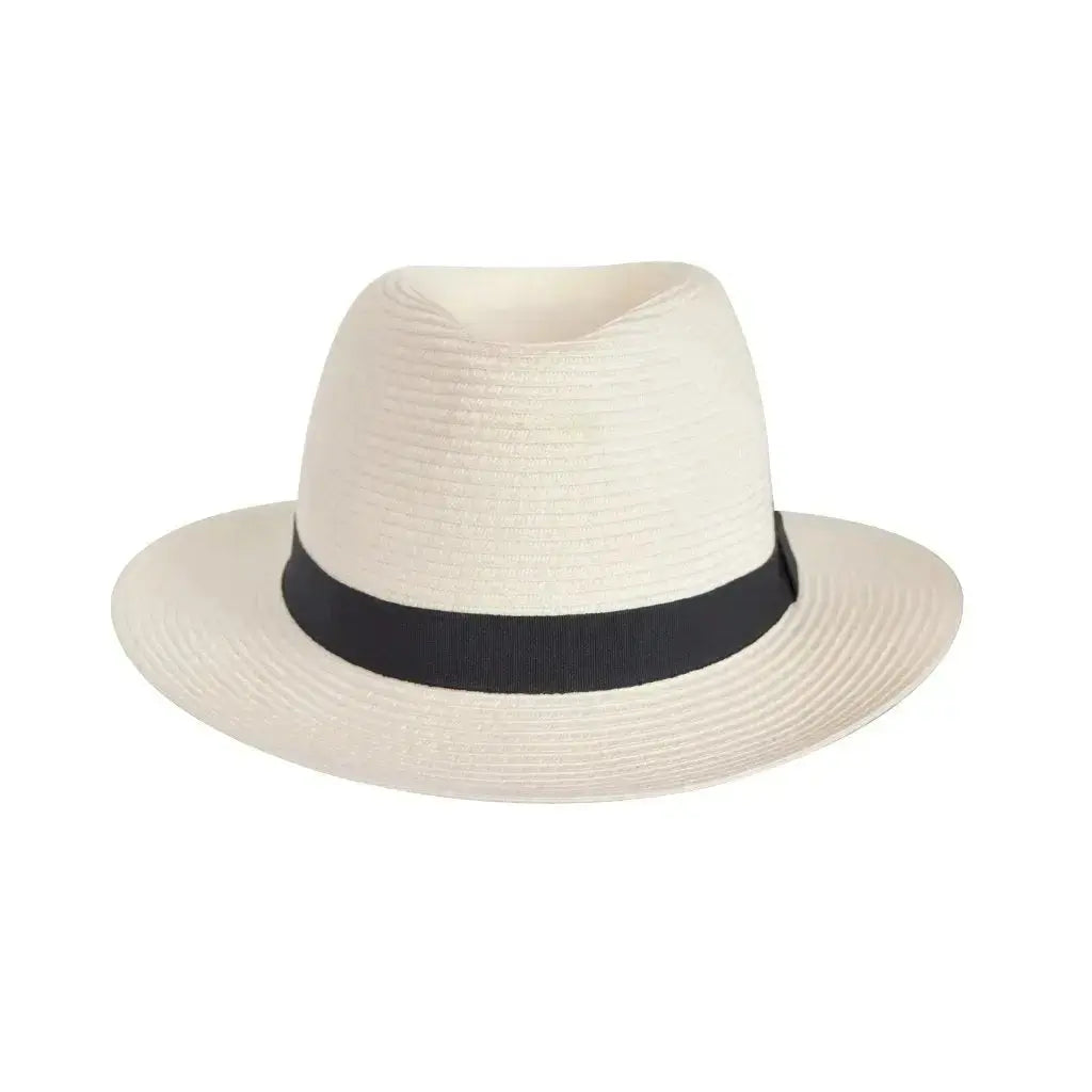 Stylish men's fedora hat, a classic summer accessory for sun protection & versatile use.