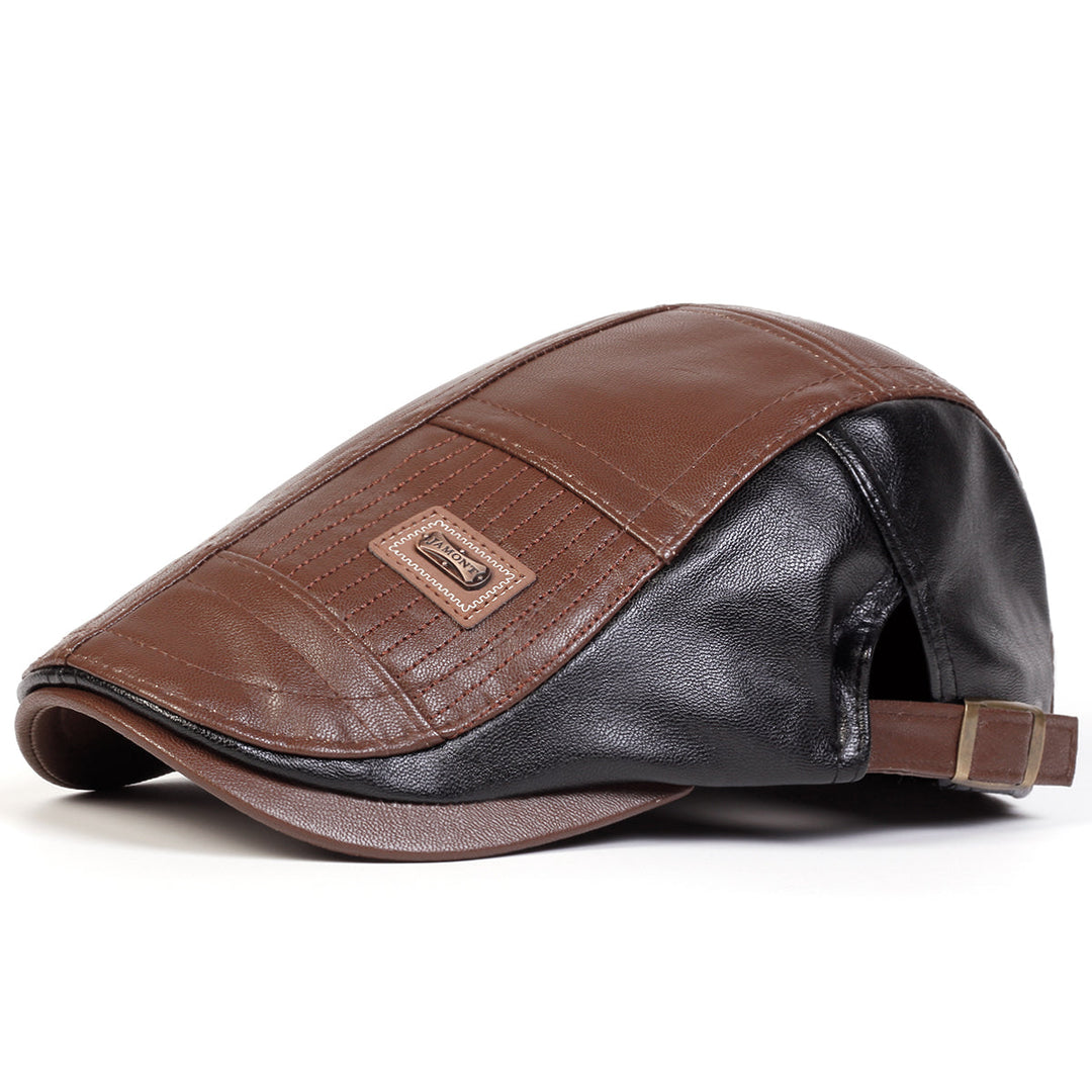 Traditional men's wool blend flat cap, providing warmth & a classic, stylish look.