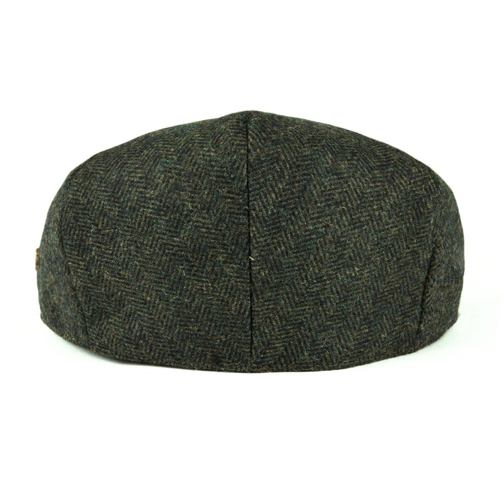 Men's classic flat cap with a distinctive herringbone weave, fashion essential.