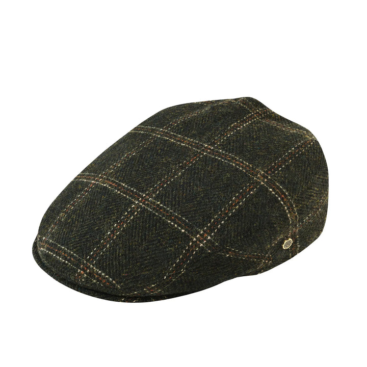 Durable herringbone flat cap for men, combining classic style with comfort.