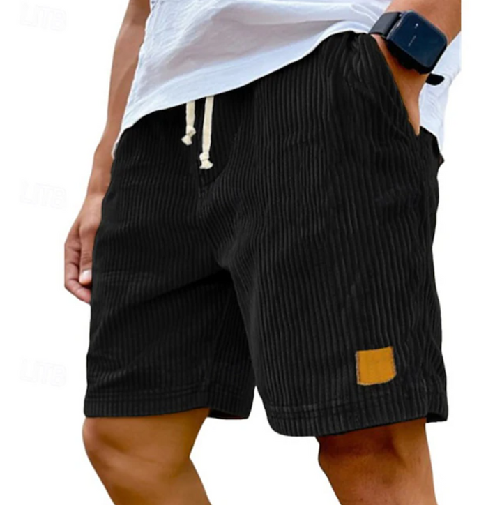 Comfortable men's classic lace-up summer shorts, perfect for casual wear & vacation outfits.