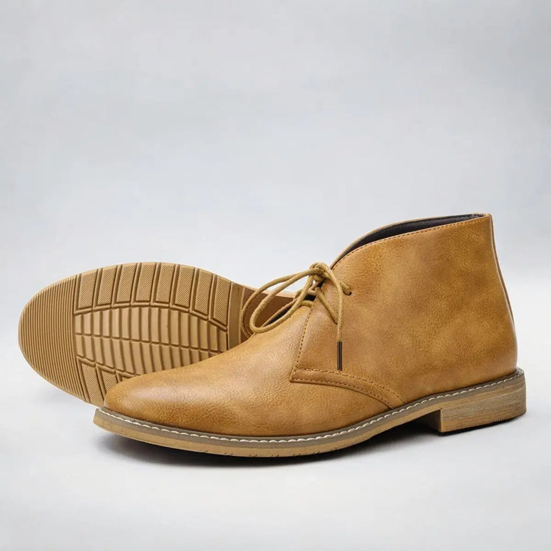 Men's versatile smart casual chukka boots. Classic lace-up ankle style footwear for polished looks.