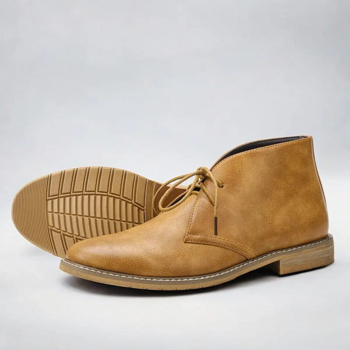 Men's versatile smart casual chukka boots. Classic lace-up ankle style footwear for polished looks.