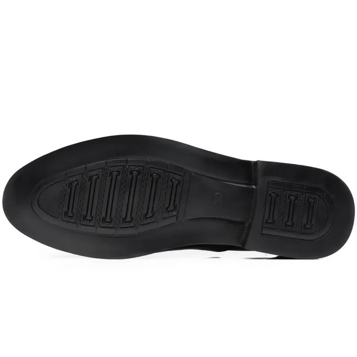 Men's essential dress shoes: classic Oxford brogues, offering a polished look for professional and smart outfits.