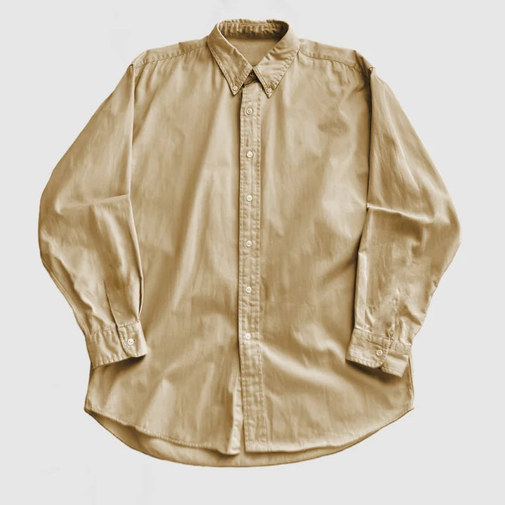 Men's classic long-sleeve button-down shirt. Versatile men's fashion staple for casual & formal looks.