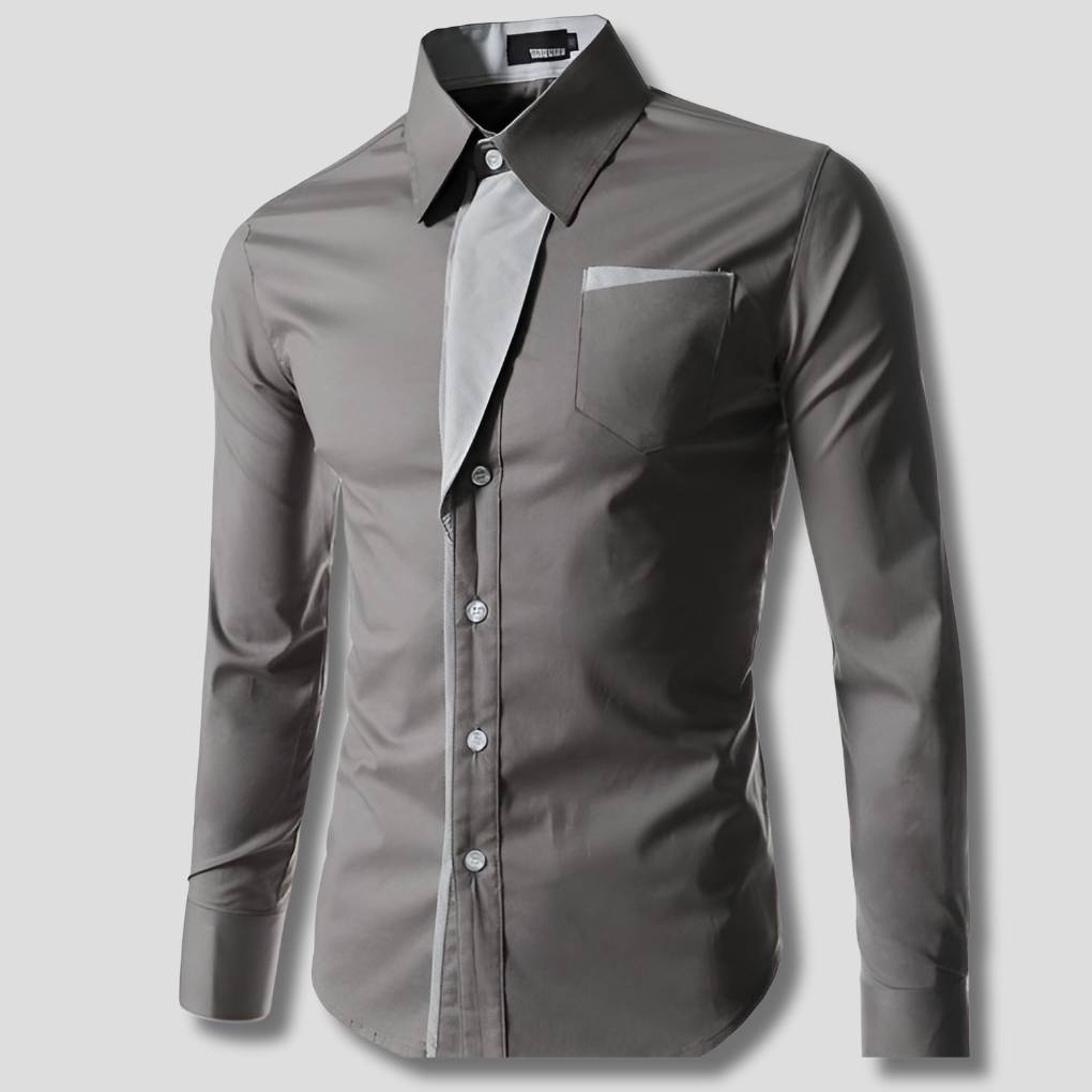 Men's classic long-sleeve dress shirt, perfect for formal wear, business attire, or smart casual events.