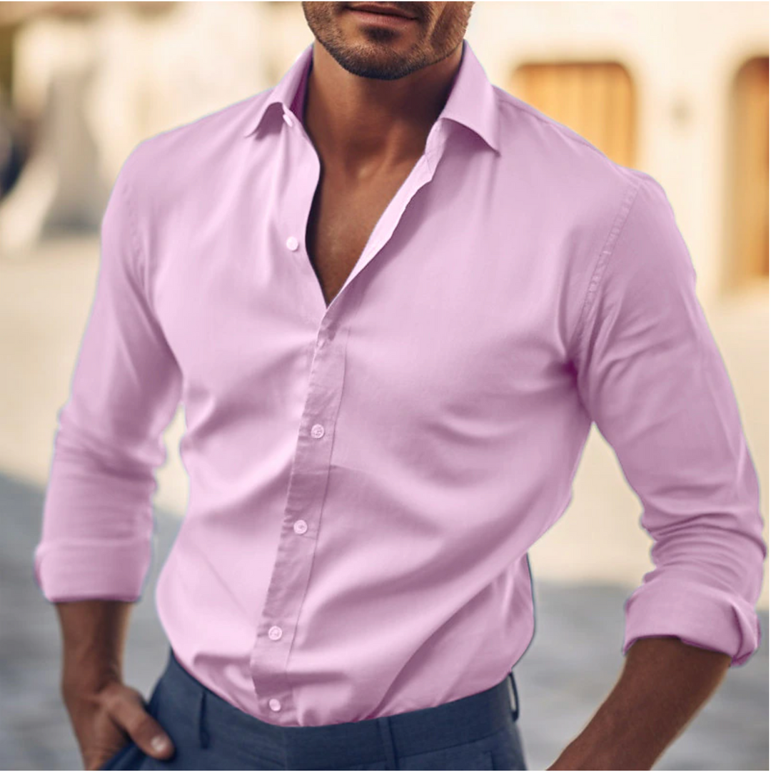 Classic men's formal shirt, elegant design for a sharp, professional business look.