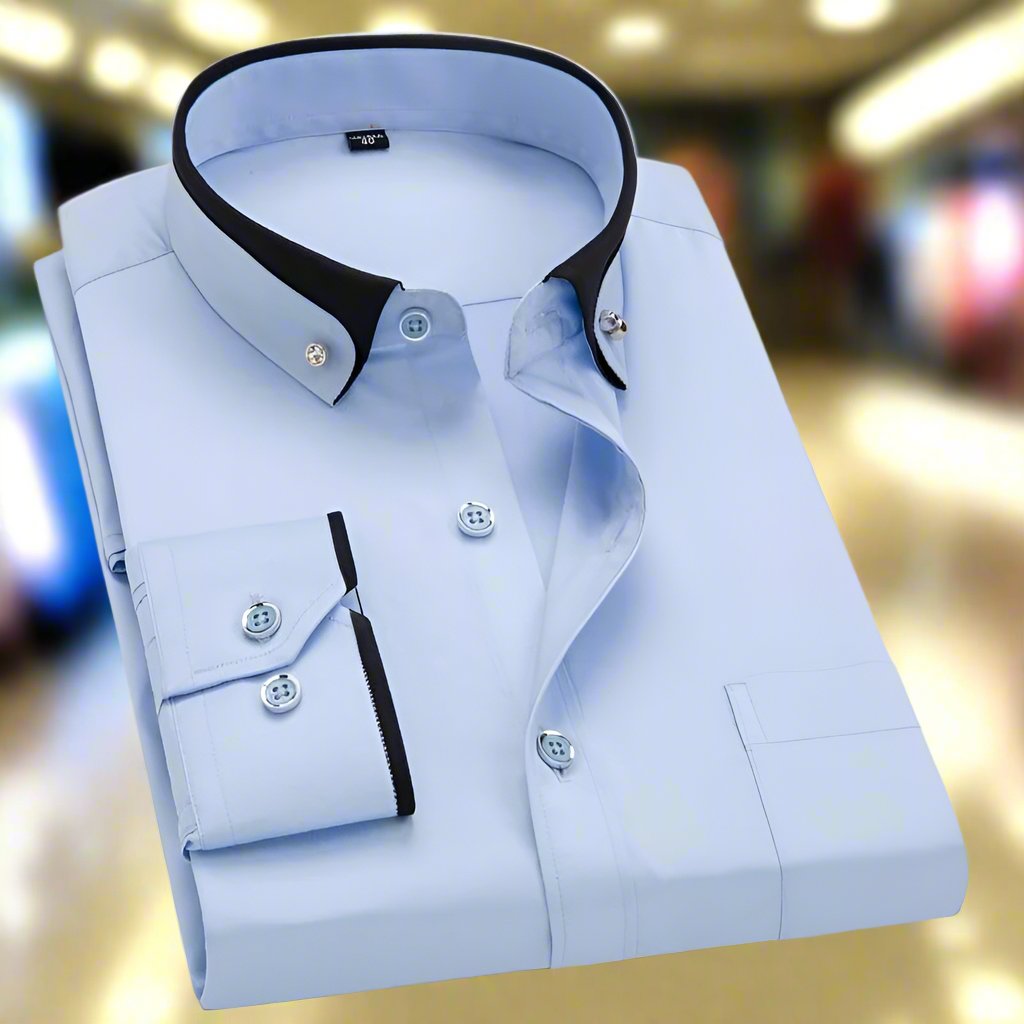 Stylish men's long-sleeve shirt for casual wear & everyday fashion, a versatile wardrobe staple.