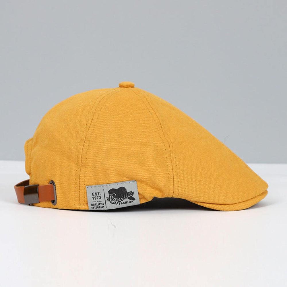 Durable men's flat cap, a newsboy style hat offering classic charm for any stylish outing.