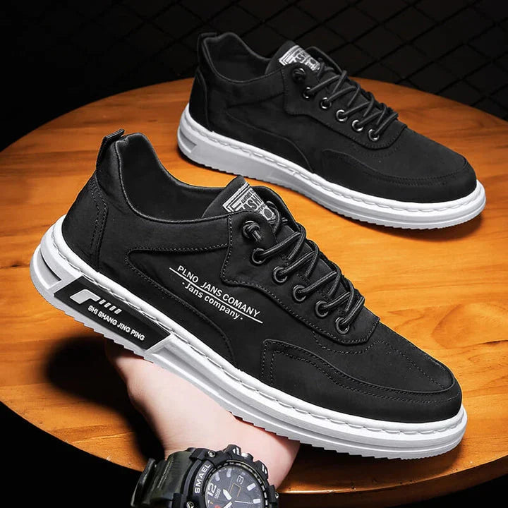 Stylish men's orthopedic sneakers for daily wear, offering superior comfort & arch support for foot pain relief.