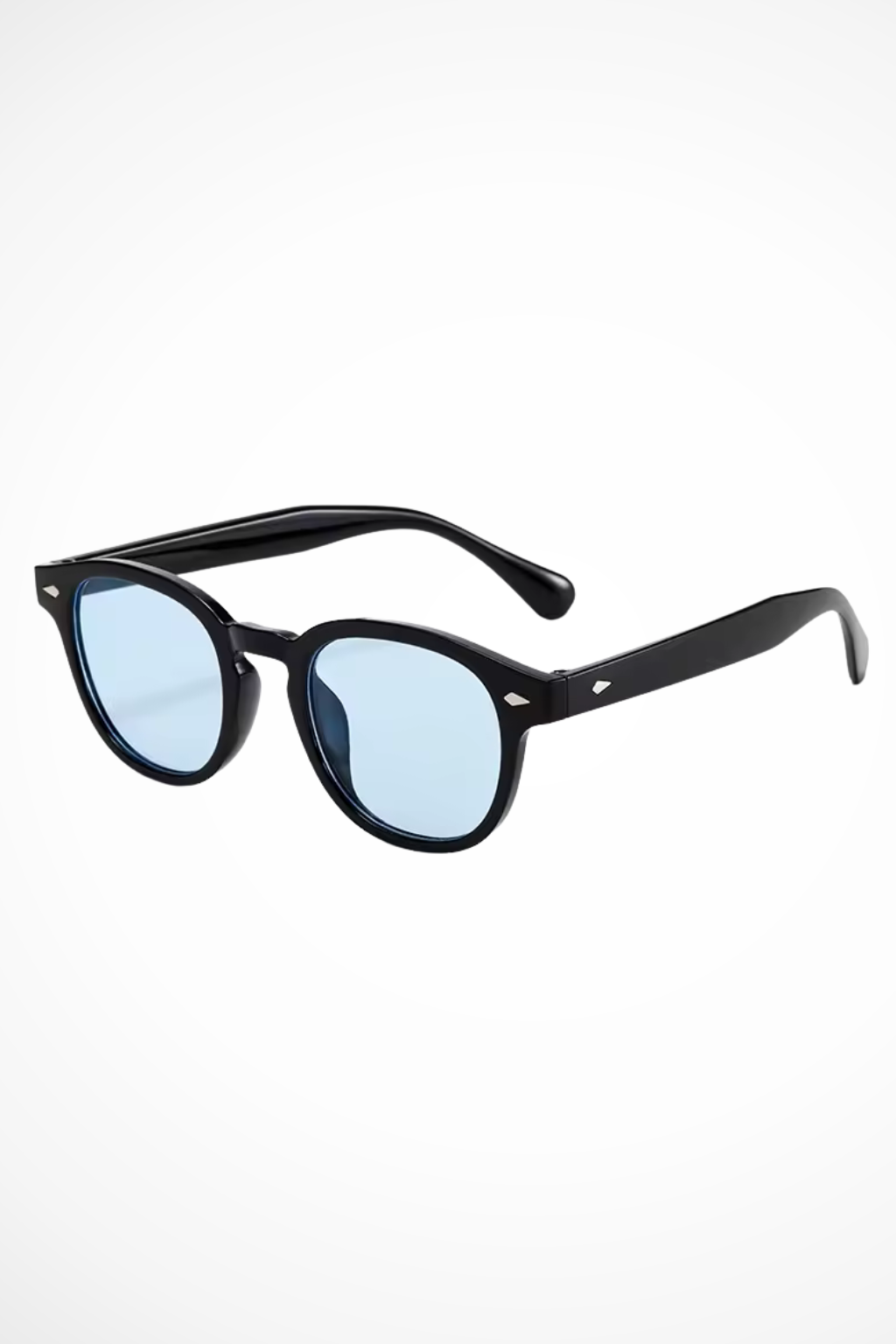 Thick frame oval sunglasses for men, offering tinted lenses and a classic look.