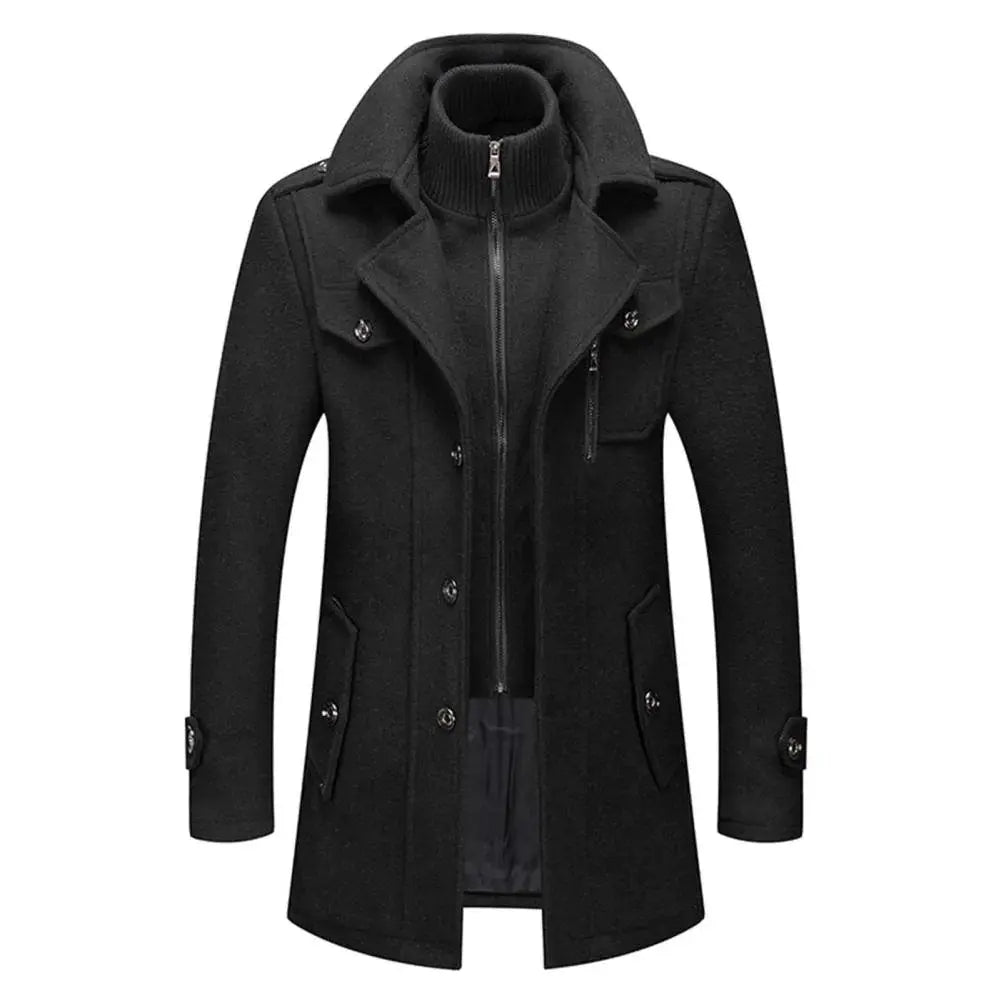 Men's classic Oxford winter coat, tailored for warmth & style. Ideal for formal or smart casual wear.
