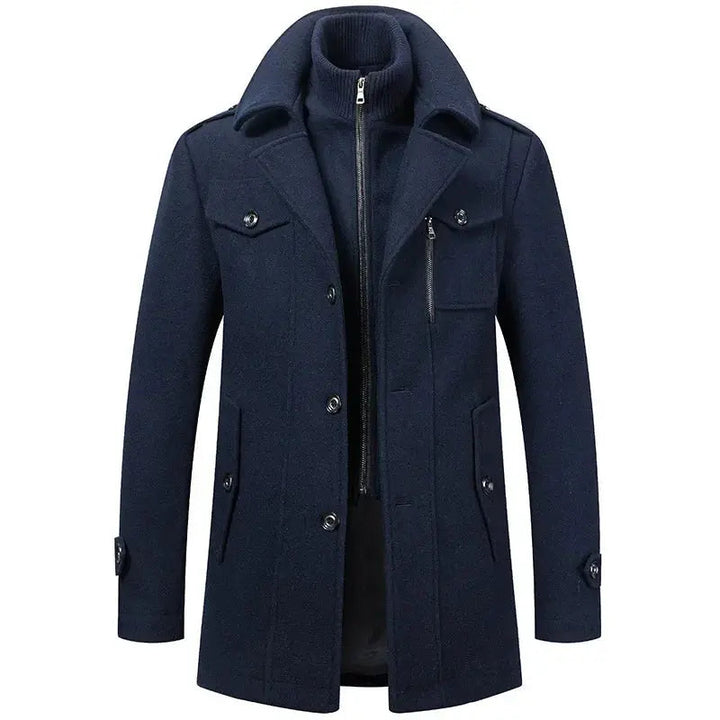 Timeless men's Oxford winter coat, a classic tailored jacket for sophisticated menswear & business attire.