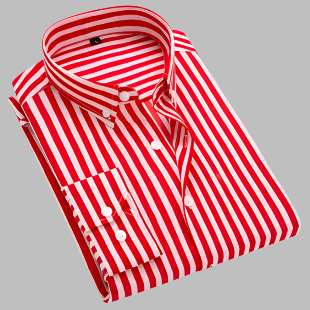 Stylish men's checkered plaid Oxford shirt, long sleeve, perfect for casual and everyday fashion.