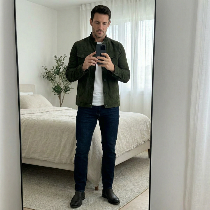 Everyday men's classic jacket, perfect for a smart casual look with its practical pockets.