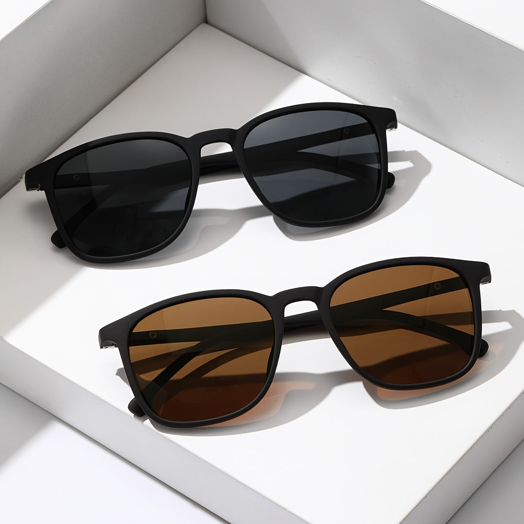 Men's classic polarized sunglasses with enhanced vision. Essential UV protection eyewear for outdoor adventures & daily comfort.