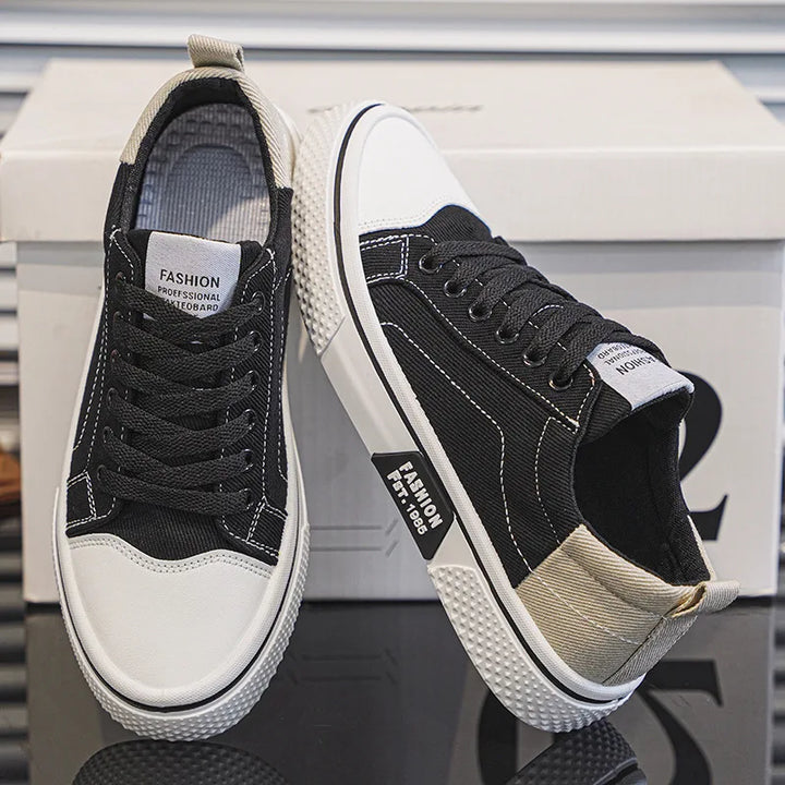 Premium men's lace-up sneakers, offering breathable comfort and a timeless design for everyday adventures.