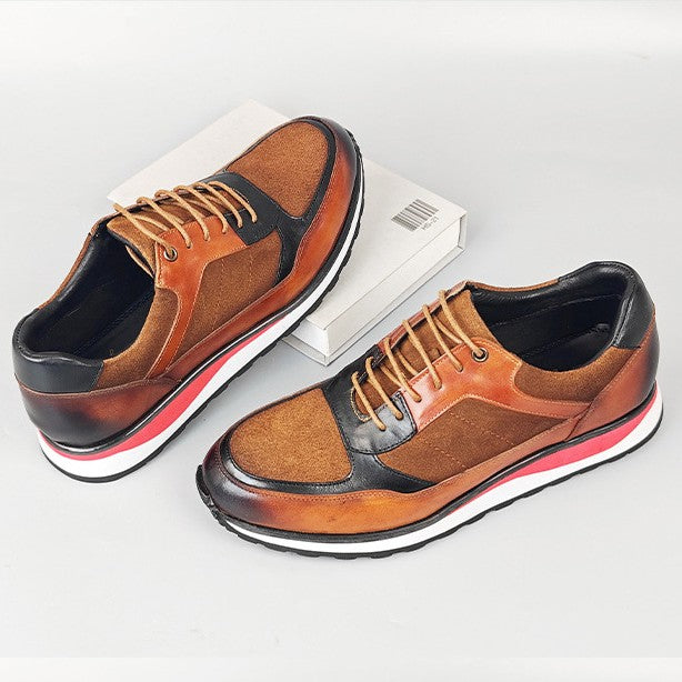 Stylish men's casual shoes, retro design for daily comfort and fashion.