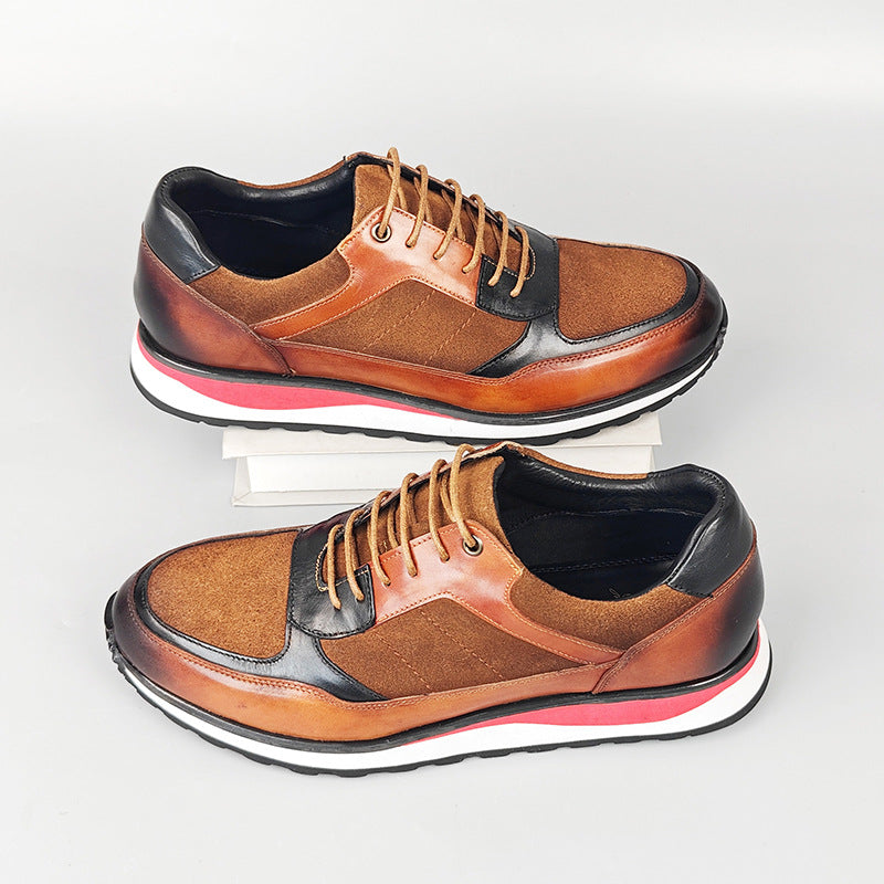 Versatile men's vintage style sneakers, comfortable for casual outfits.