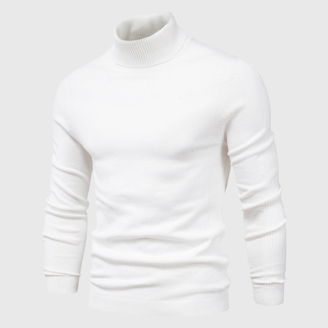 Men's classic roll neck jumper, delivering exceptional comfort and versatile style for modern menswear.