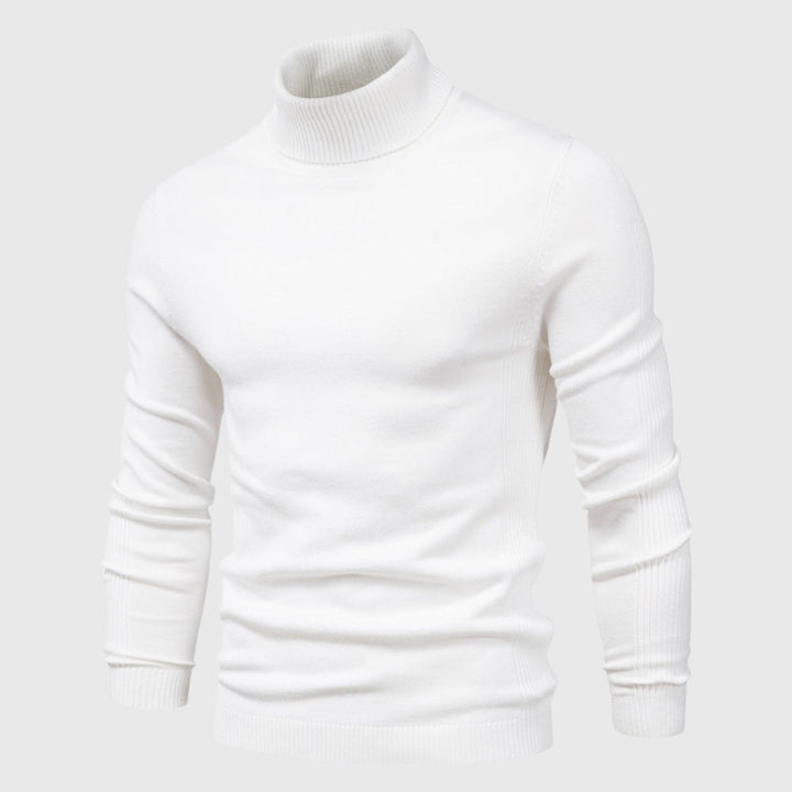 Men's classic roll neck jumper, delivering exceptional comfort and versatile style for modern menswear.
