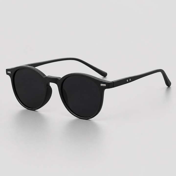 Lightweight men's round sunglasses, a versatile accessory for sunny days, daily wear, and modern style.