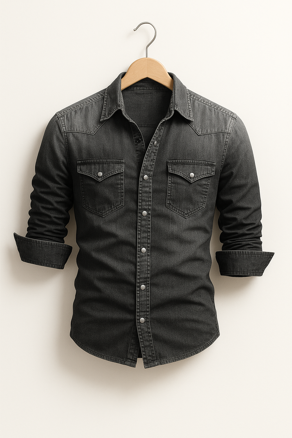 Essential men's short sleeve button-up shirt, a comfortable and versatile staple for casual or smart-casual looks.