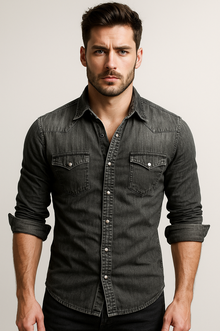 Men's short sleeve button-up shirt combining comfort with classic men's fashion for a polished look.