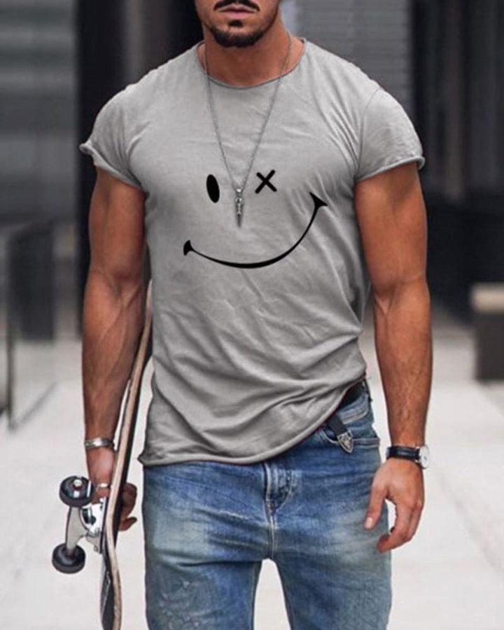 Everyday comfort men's classic short sleeve crew neck t-shirt. Versatile, soft feel for casual summer style.