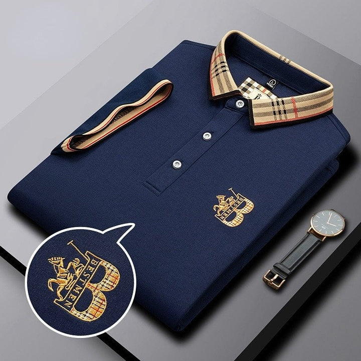 Everyday men's short sleeve polo shirt, offering classic style and comfortable wear for any man.