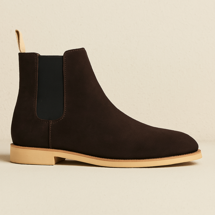Easy slip-on men's Chelsea boots, providing classic style & comfort for any occasion, all seasons.