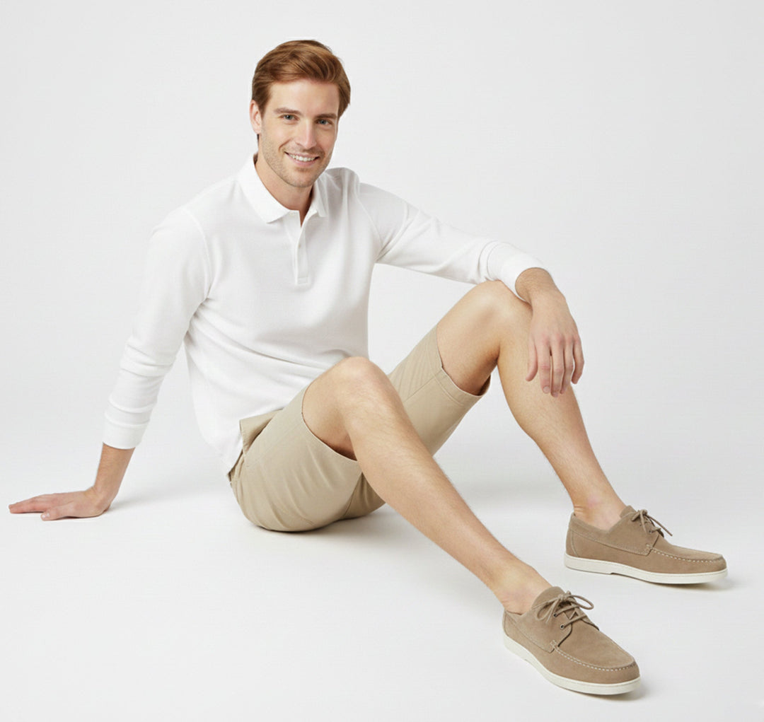 Smart casual men's classic loafers complementing an outfit, versatile & comfortable footwear for modern men.