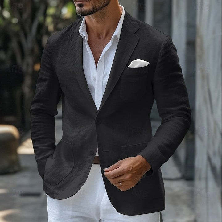 Versatile men's summer blazer, a must-have for modern mens fashion. Suitable for casual and formal wear.