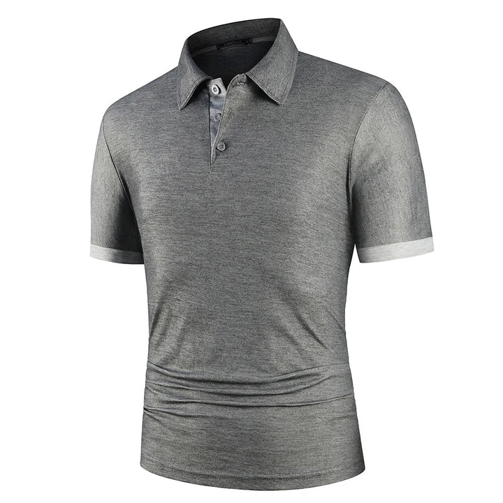 Men's summer polo shirt, lightweight, breathable, and comfortable for classic smart casual wear.