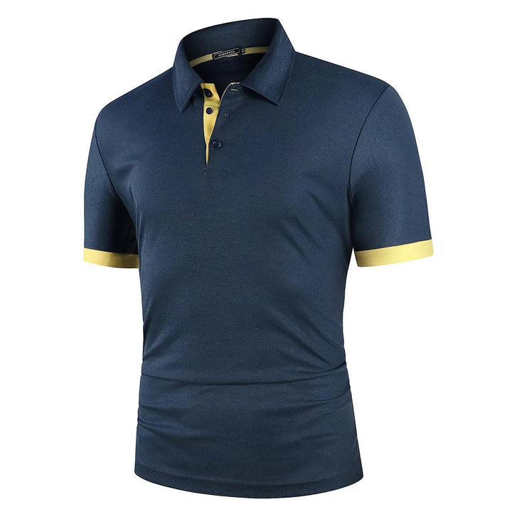 Men's fashion classic polo shirt, smart casual, lightweight & breathable for comfortable summer style.