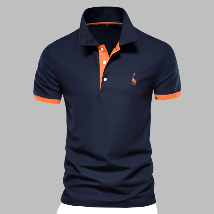 Versatile men's classic polo shirt for smart casual events, an essential short-sleeve top for any wardrobe.